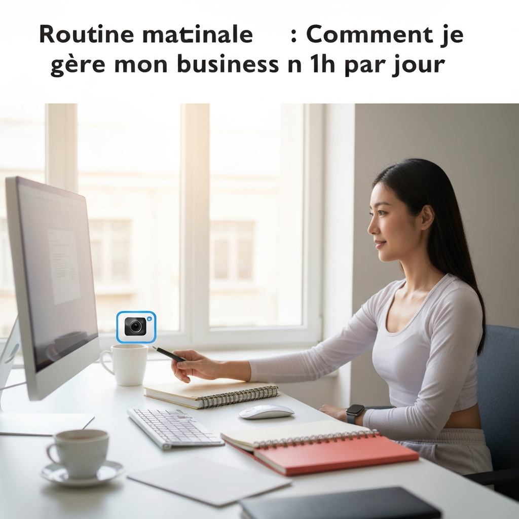 Routine matinale : Comment je gère mon business en 1h par jour.