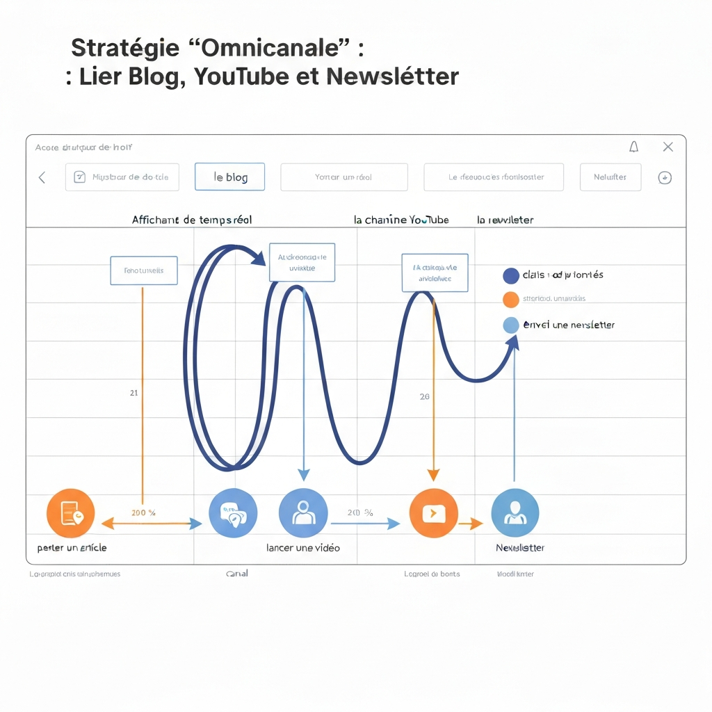 Stratégie « Omnicanale » : Lier Blog, YouTube et Newsletter.
