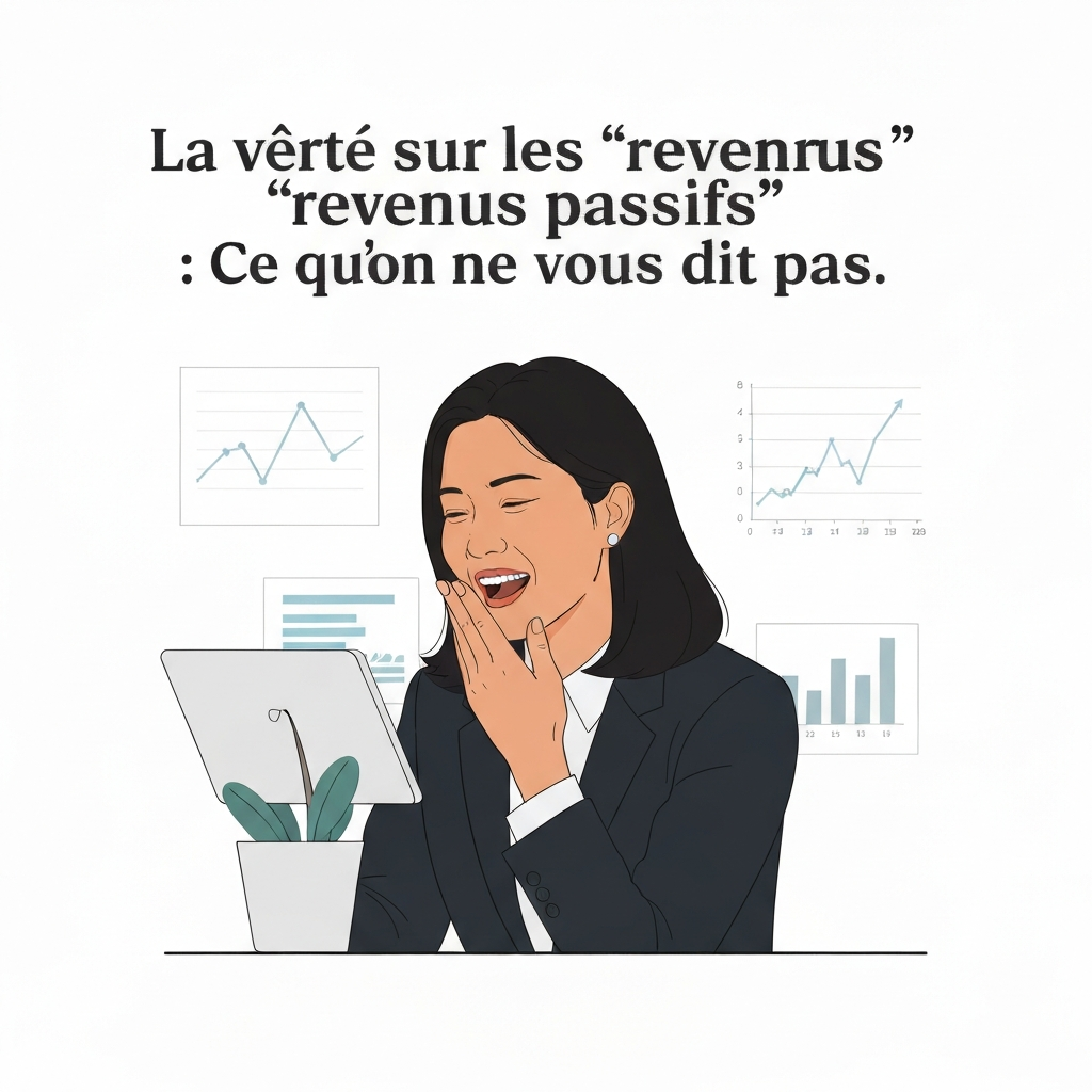 La vérité sur les « revenus passifs » : Ce qu&rsquo;on ne vous dit pas.