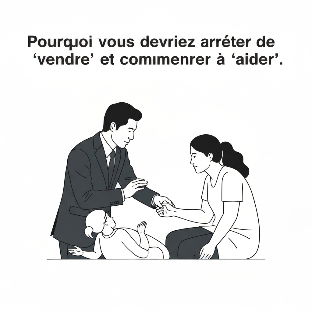 Pourquoi vous devriez arrêter de « vendre » et commencer à « aider ».