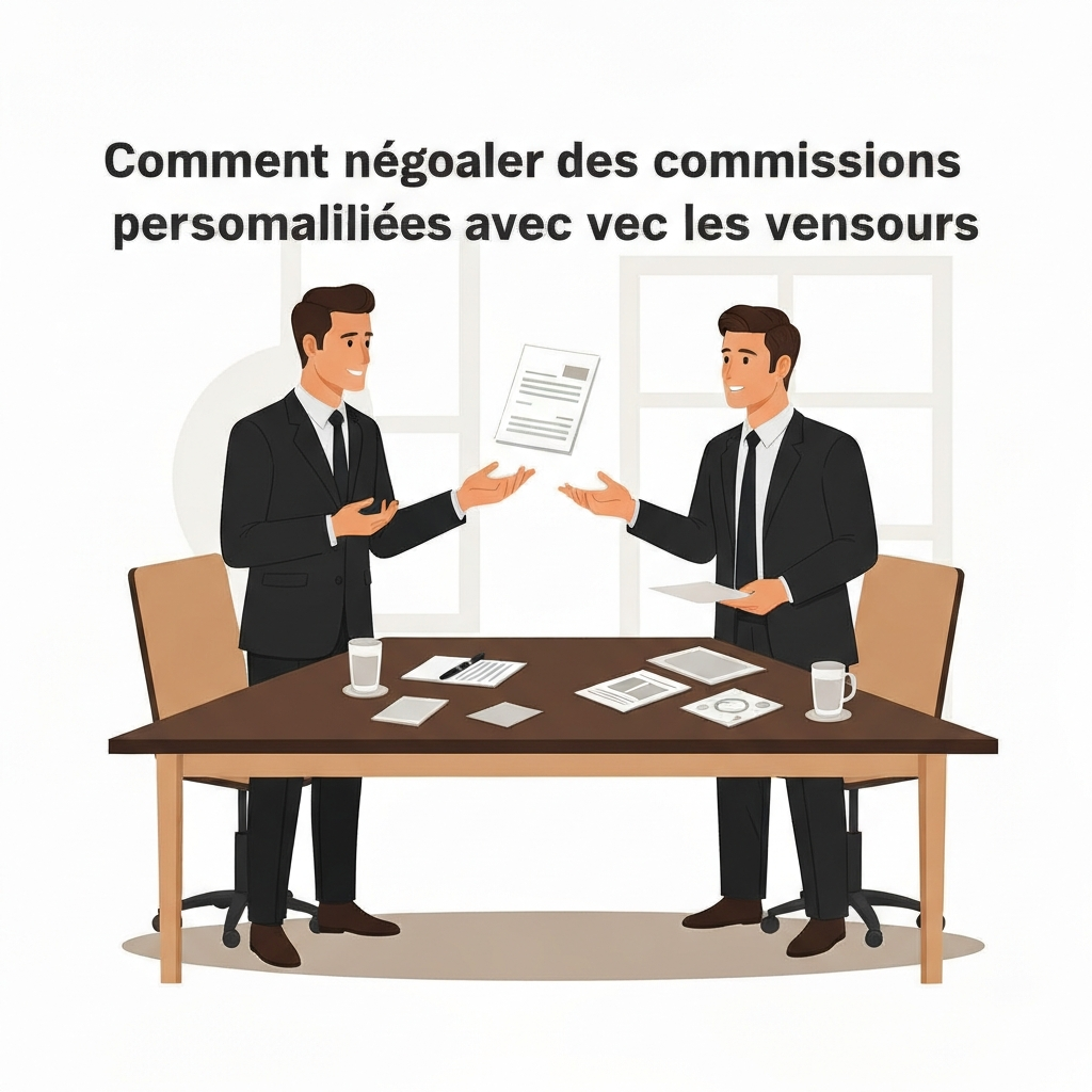Comment négocier des commissions personnalisées avec les vendeurs.