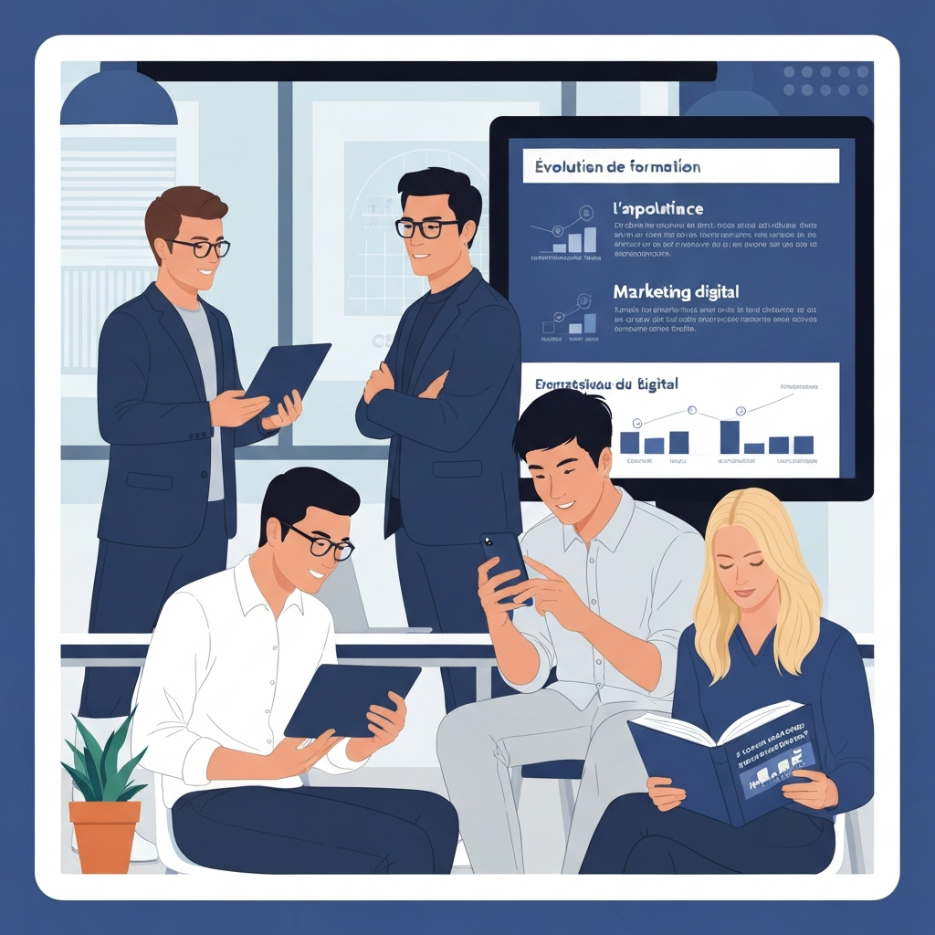 L’importance de se former continuellement en marketing digital.