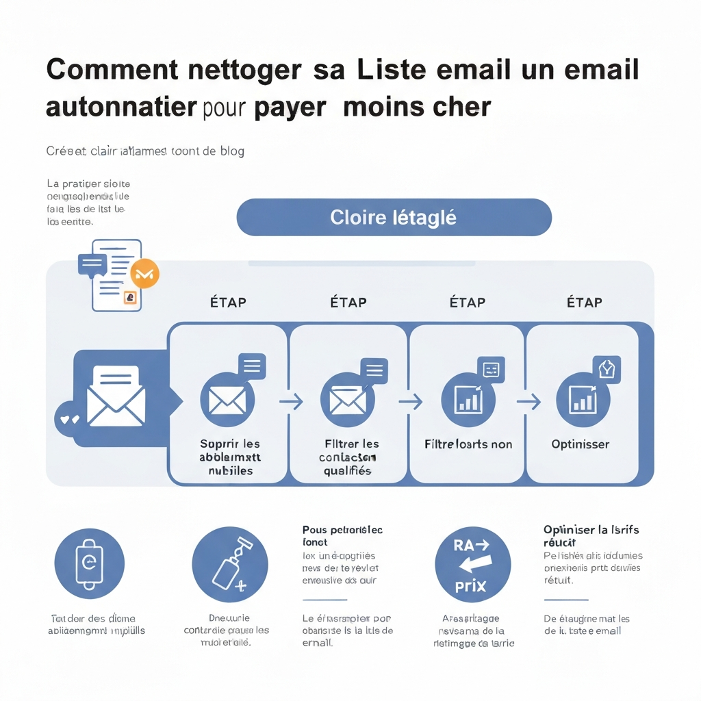 Comment nettoyer sa liste email automatiquement pour payer moins cher.