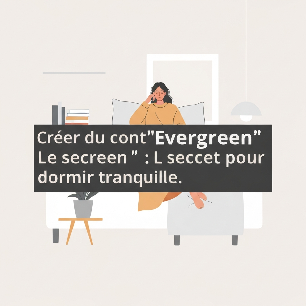 Créer du contenu « Evergreen » : Le secret pour dormir tranquille.