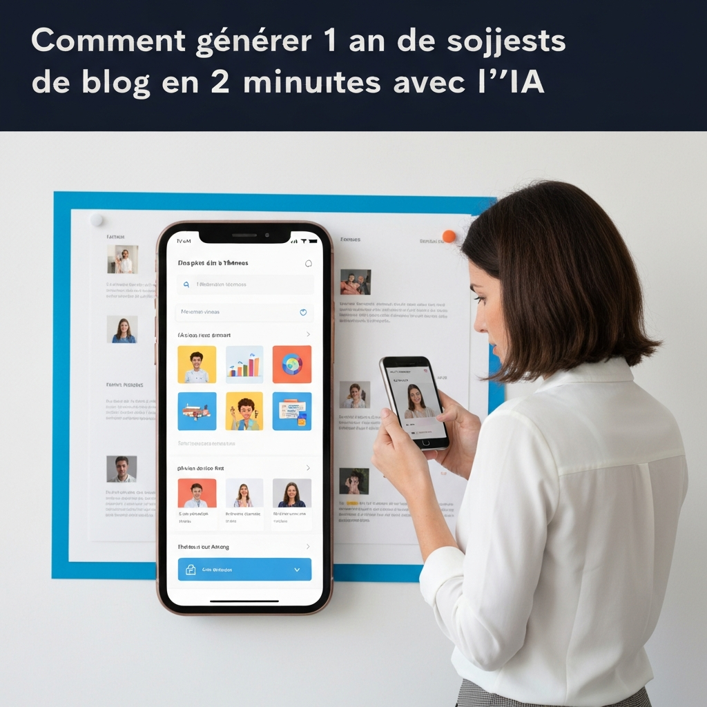 Comment générer 1 an de sujets de blog en 2 minutes avec l’IA.