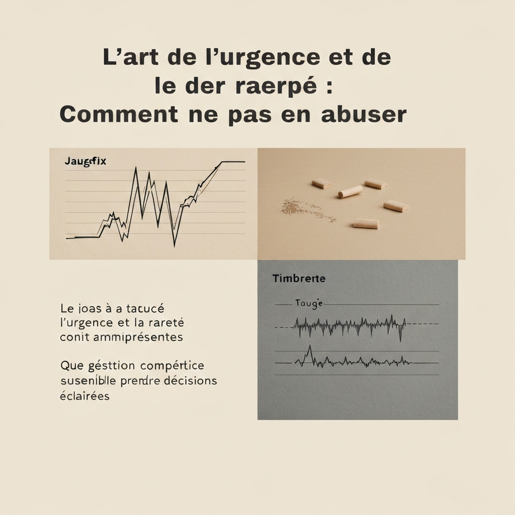 L’art de l’urgence et de la rareté : Comment ne pas en abuser.
