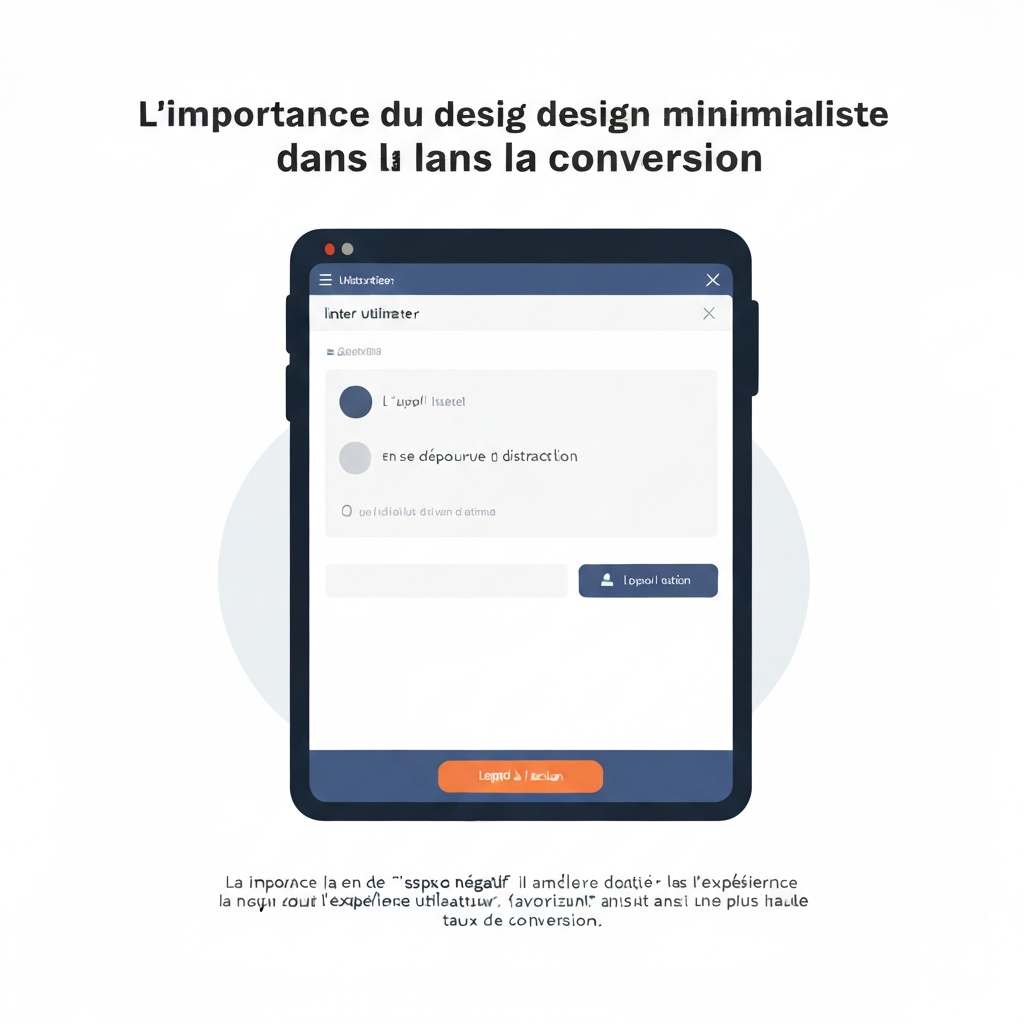 L’importance du design minimaliste dans la conversion.