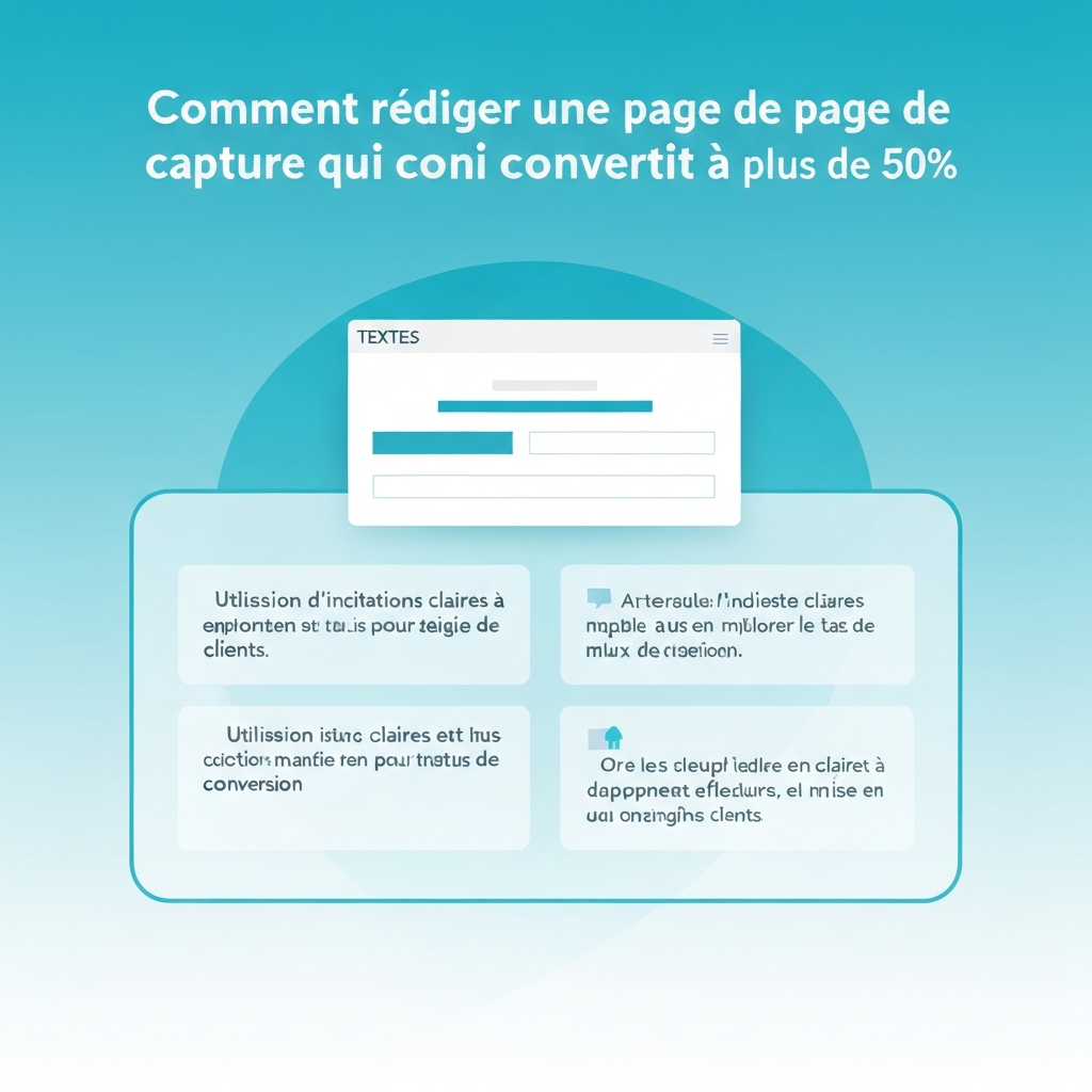Comment rédiger une page de capture qui convertit à plus de 50%.