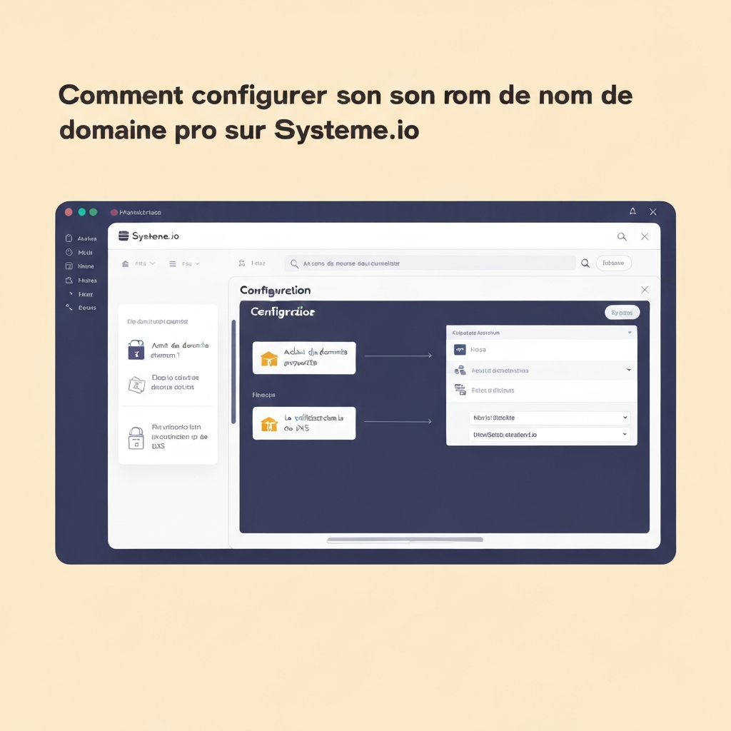 Comment configurer son nom de domaine pro sur Systeme.io.