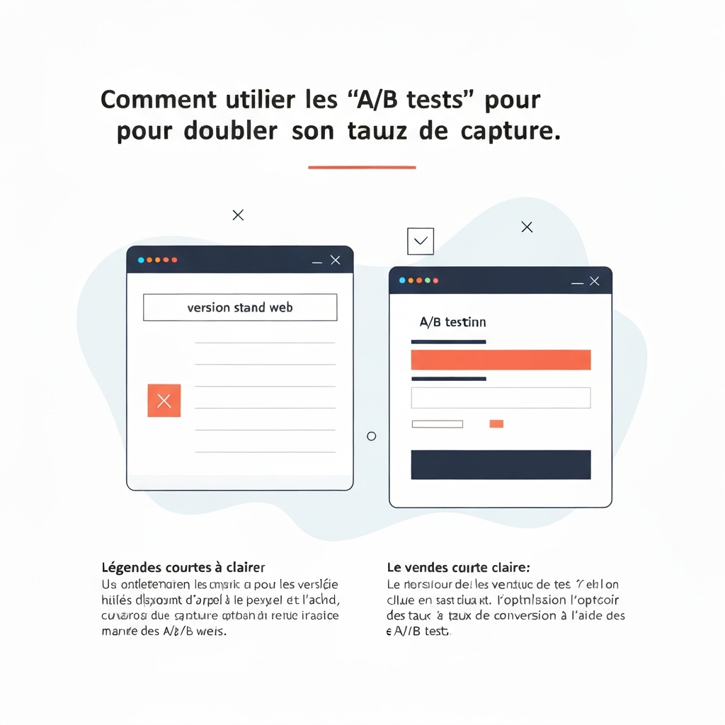 Comment utiliser les « A/B tests » pour doubler son taux de capture.