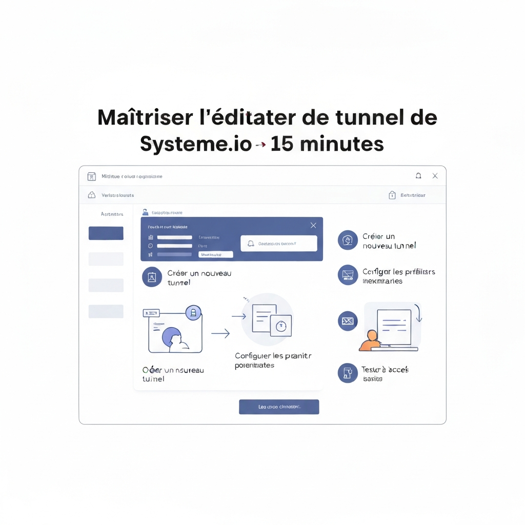Maîtriser l’éditeur de tunnel de Systeme.io en 15 minutes.