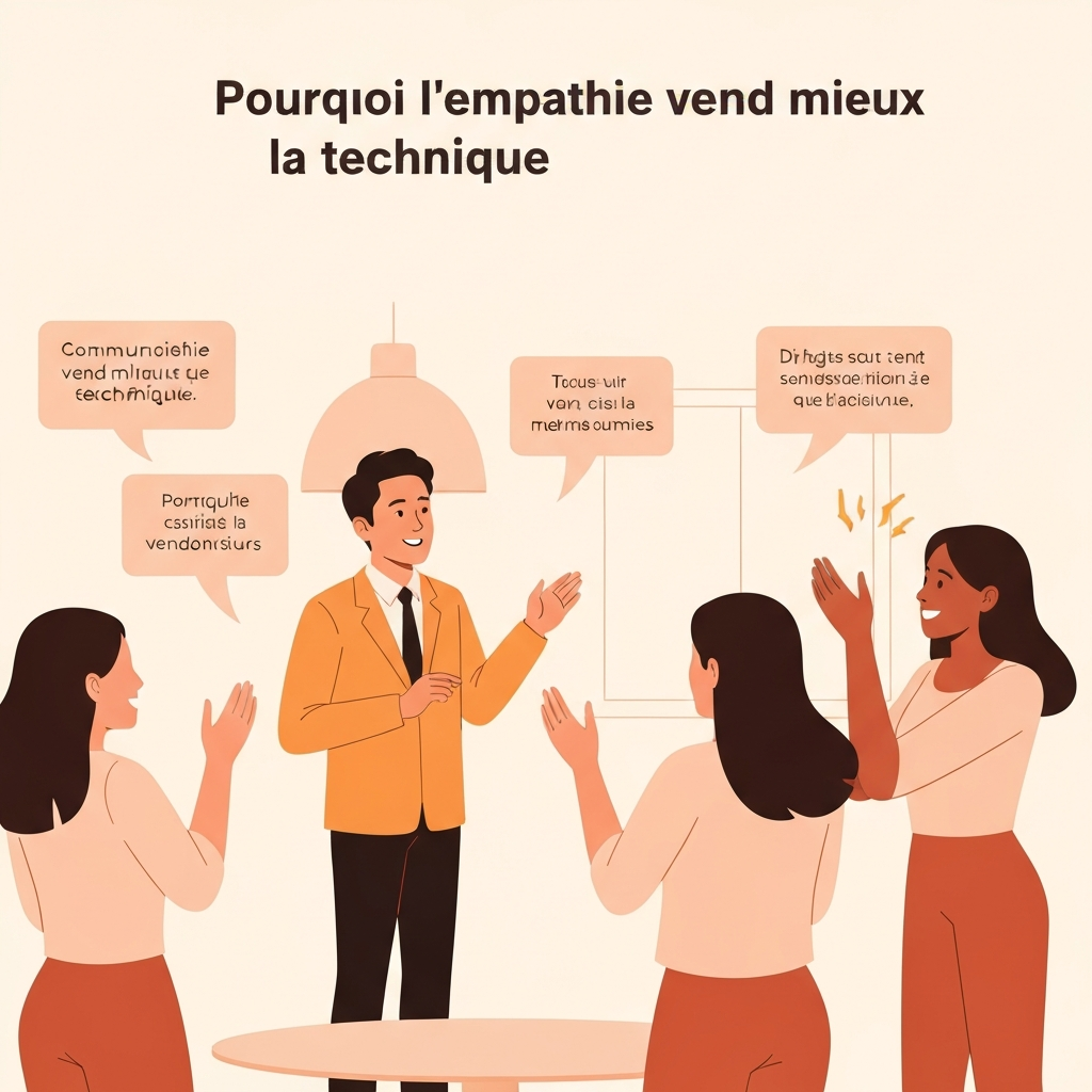 Pourquoi l’empathie vend mieux que la technique.