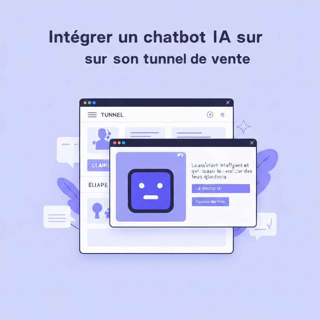Intégrer un chatbot IA sur son tunnel de vente.