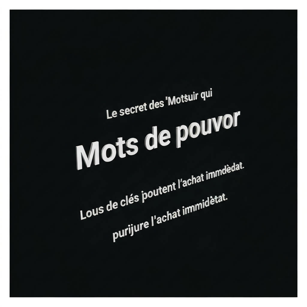Le secret des « Mots de pouvoir » qui déclenchent l&rsquo;achat immédiat.