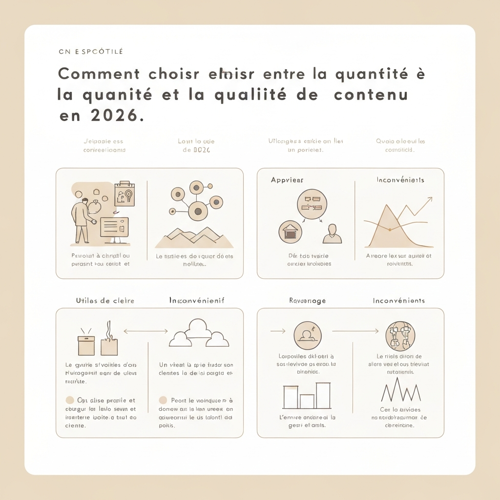 Comment choisir entre la quantité et la qualité de contenu en 2026.