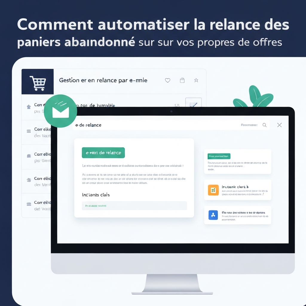 Comment automatiser la relance des paniers abandonnés sur vos propres offres.