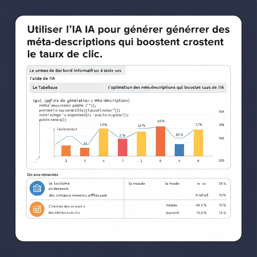 Utiliser l’IA pour générer des méta-descriptions qui boostent le taux de clic.