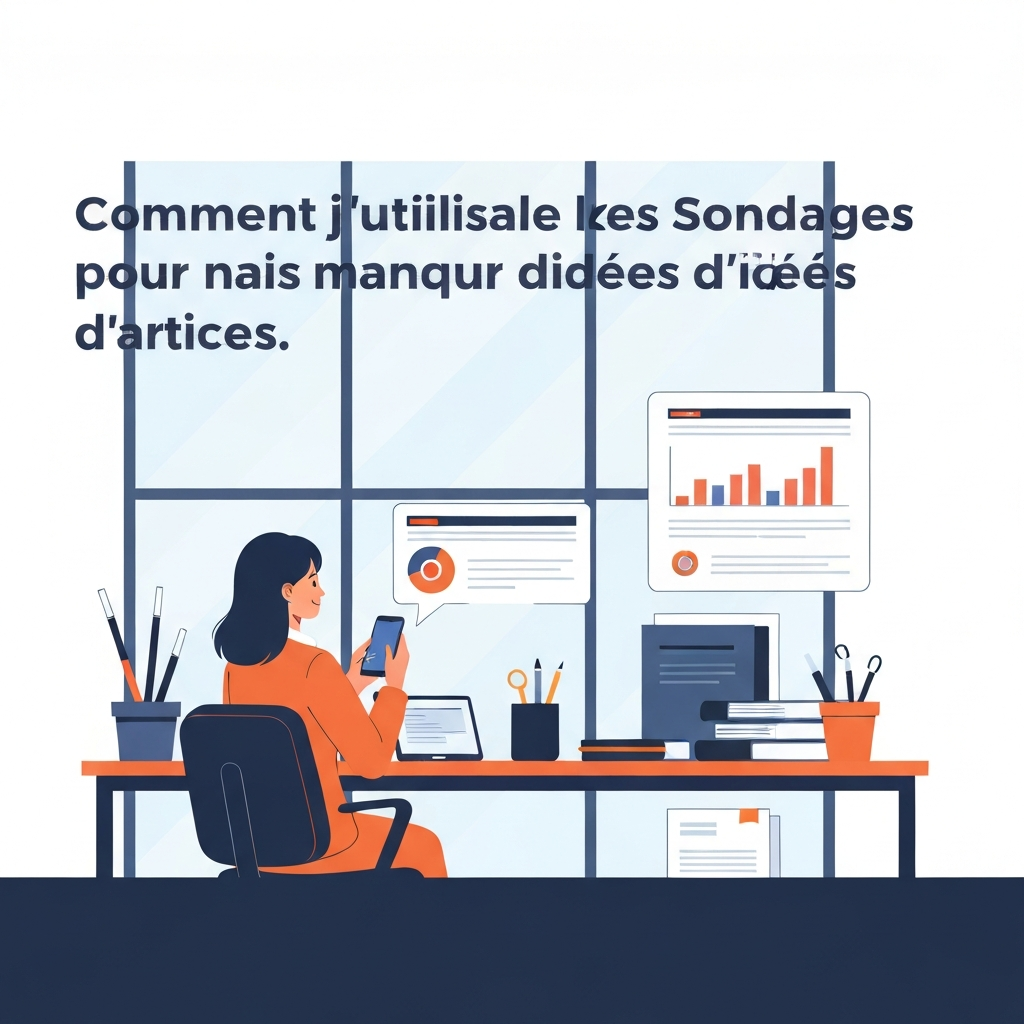 Comment j’utilise les sondages pour ne jamais manquer d’idées d’articles.