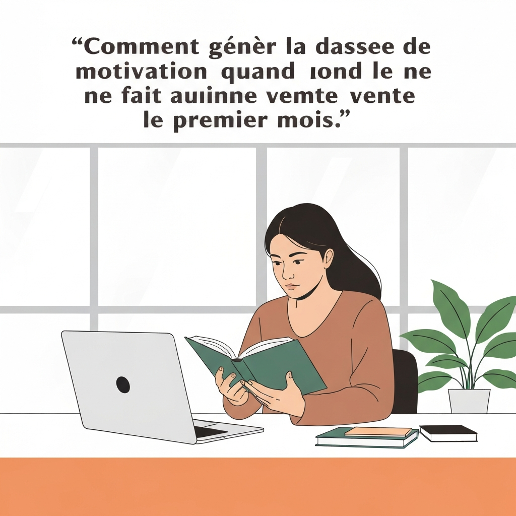 Comment gérer la baisse de motivation quand on ne fait aucune vente le premier mois.