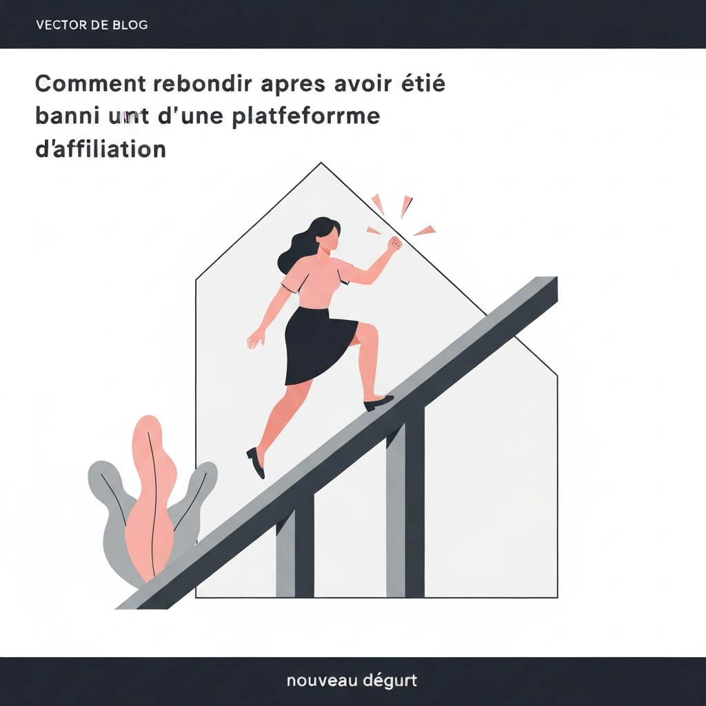 Comment rebondir après avoir été banni d’une plateforme d’affiliation.