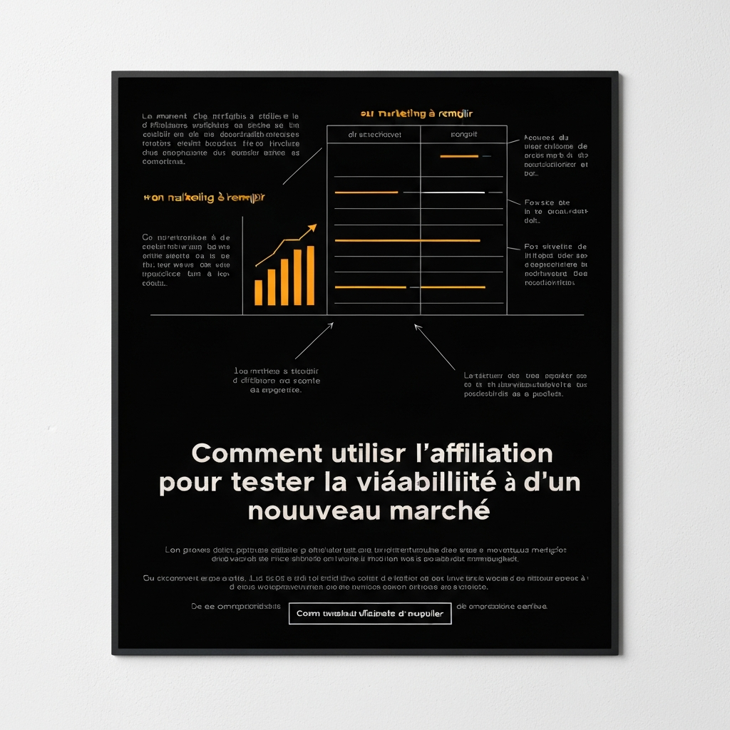 Comment utiliser l’affiliation pour tester la viabilité d’un nouveau marché.