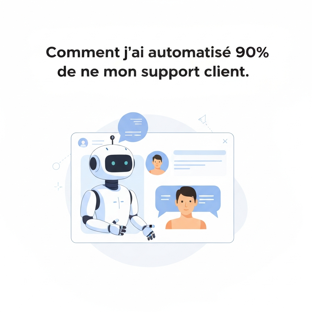 Comment j’ai automatisé 90% de mon support client.
