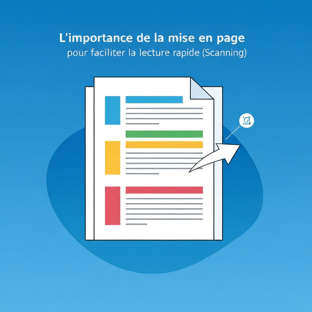 L’importance de la mise en page pour faciliter la lecture rapide (Scanning).