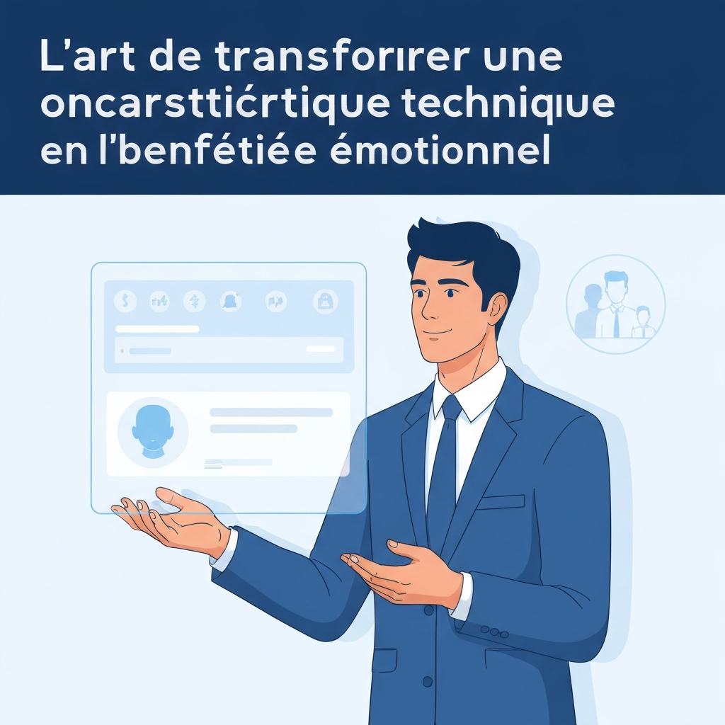 L’art de transformer une caractéristique technique en bénéfice émotionnel.