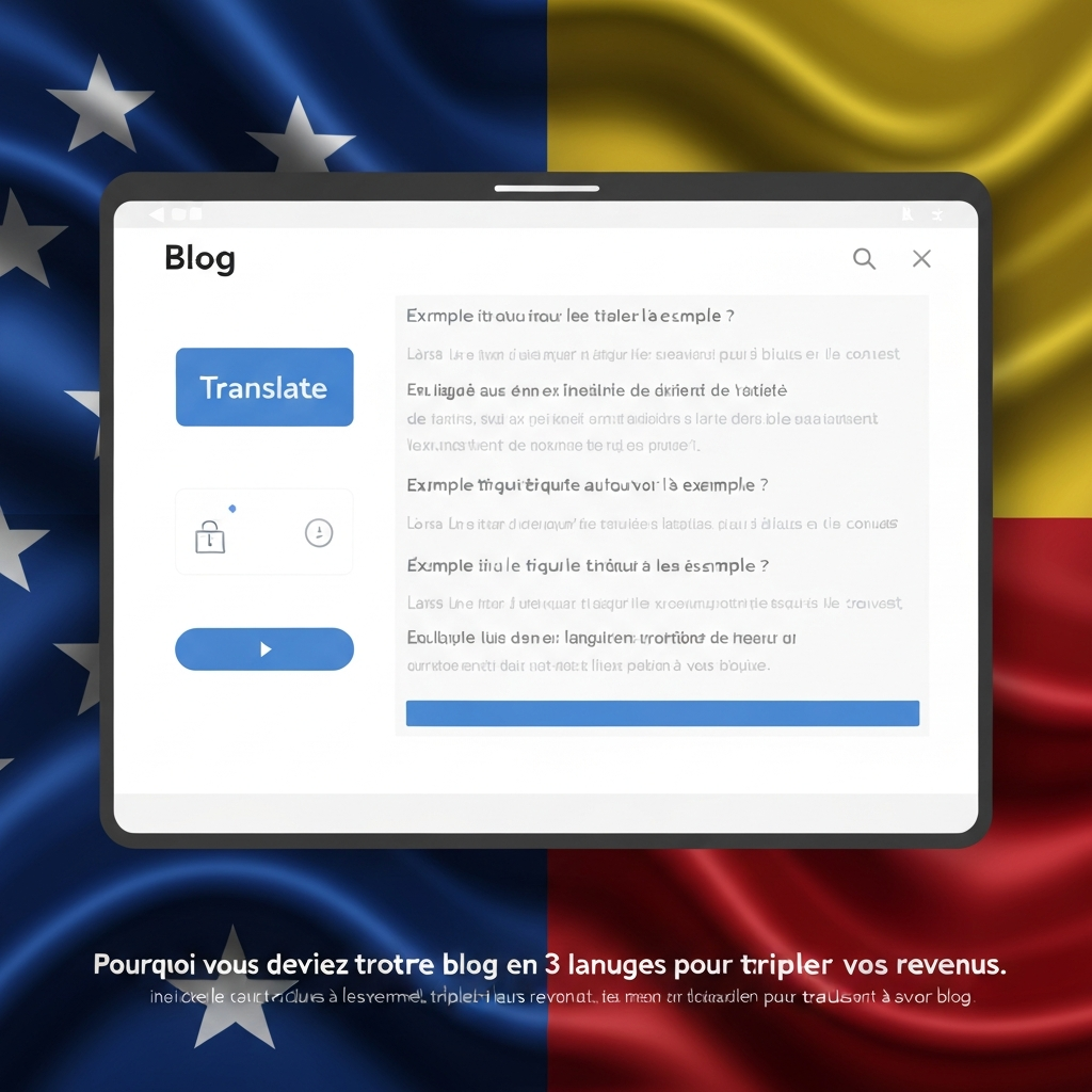 Pourquoi vous devriez traduire votre blog en 3 langues pour tripler vos revenus.