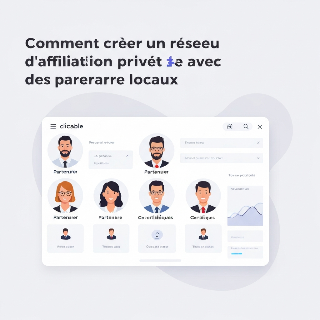 Comment créer un réseau d’affiliation privé avec des partenaires locaux.