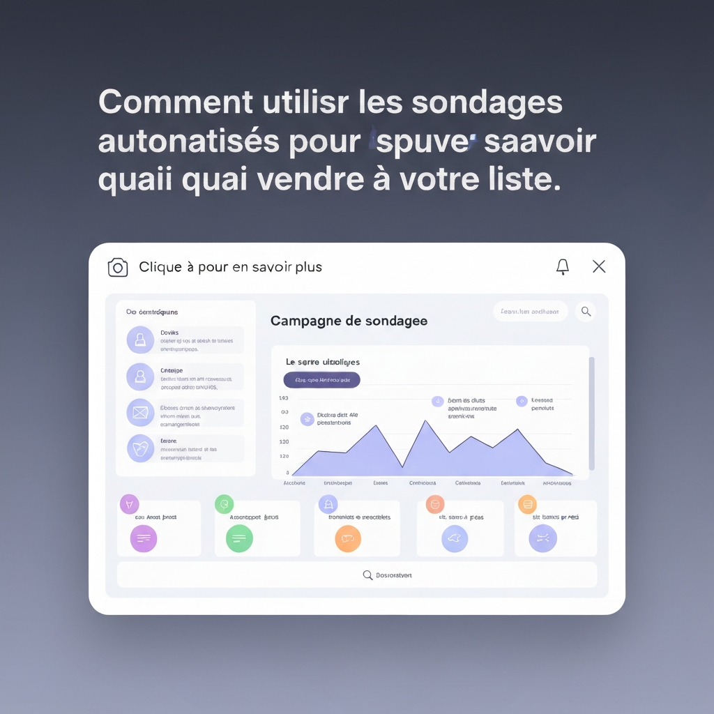 Comment utiliser les sondages automatisés pour savoir quoi vendre à votre liste.