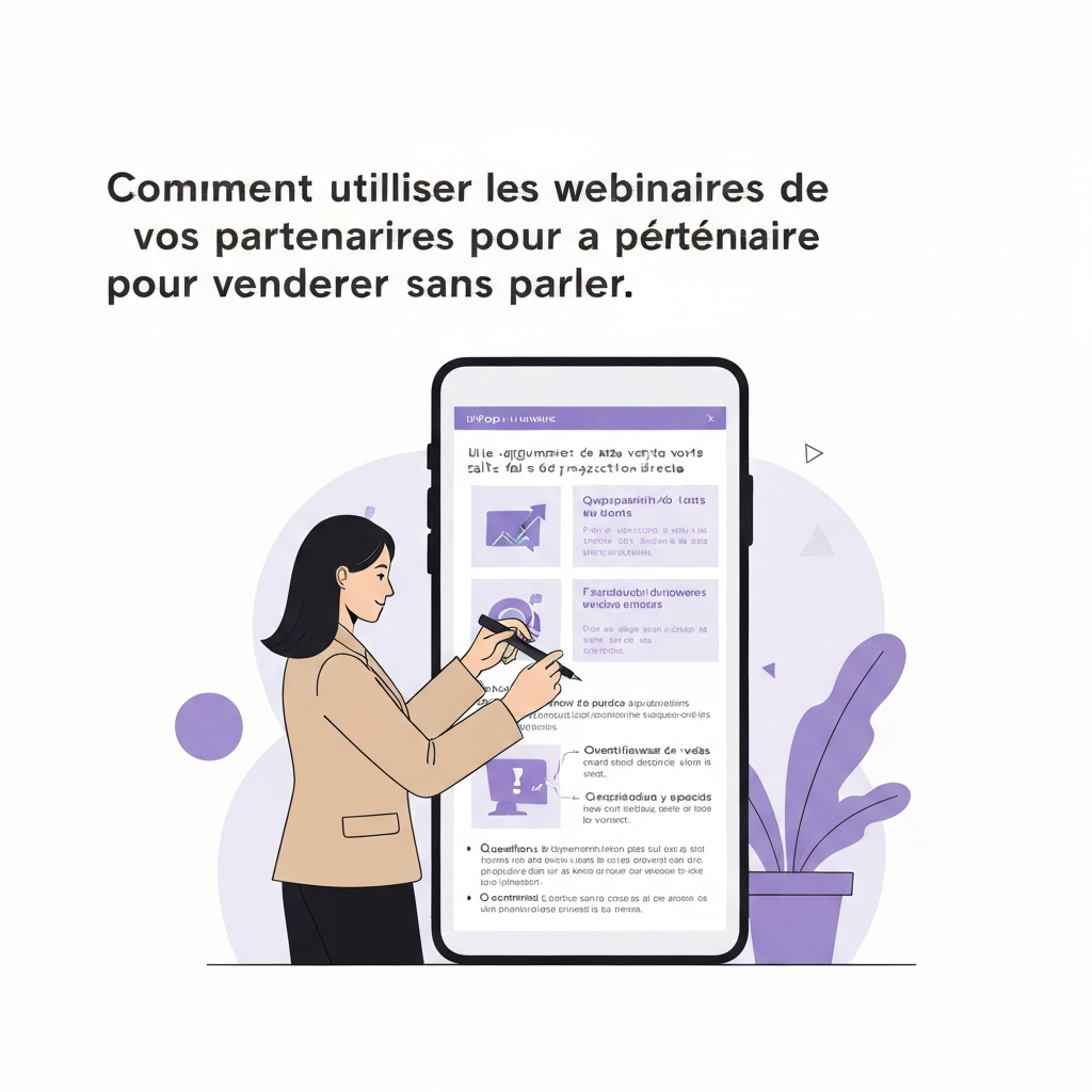 Comment utiliser les webinaires de vos partenaires pour vendre sans parler.