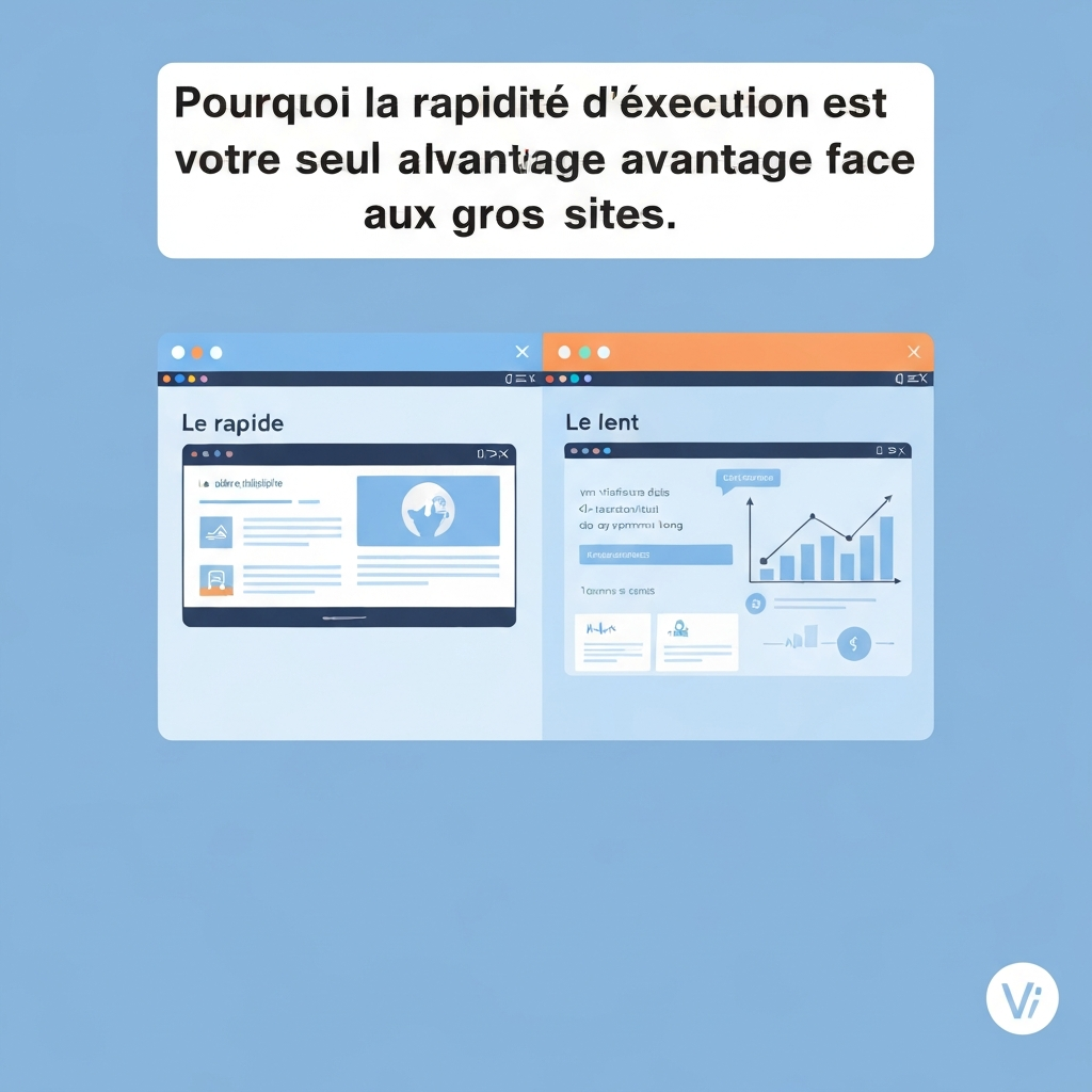 Pourquoi la rapidité d’exécution est votre seul avantage face aux gros sites.