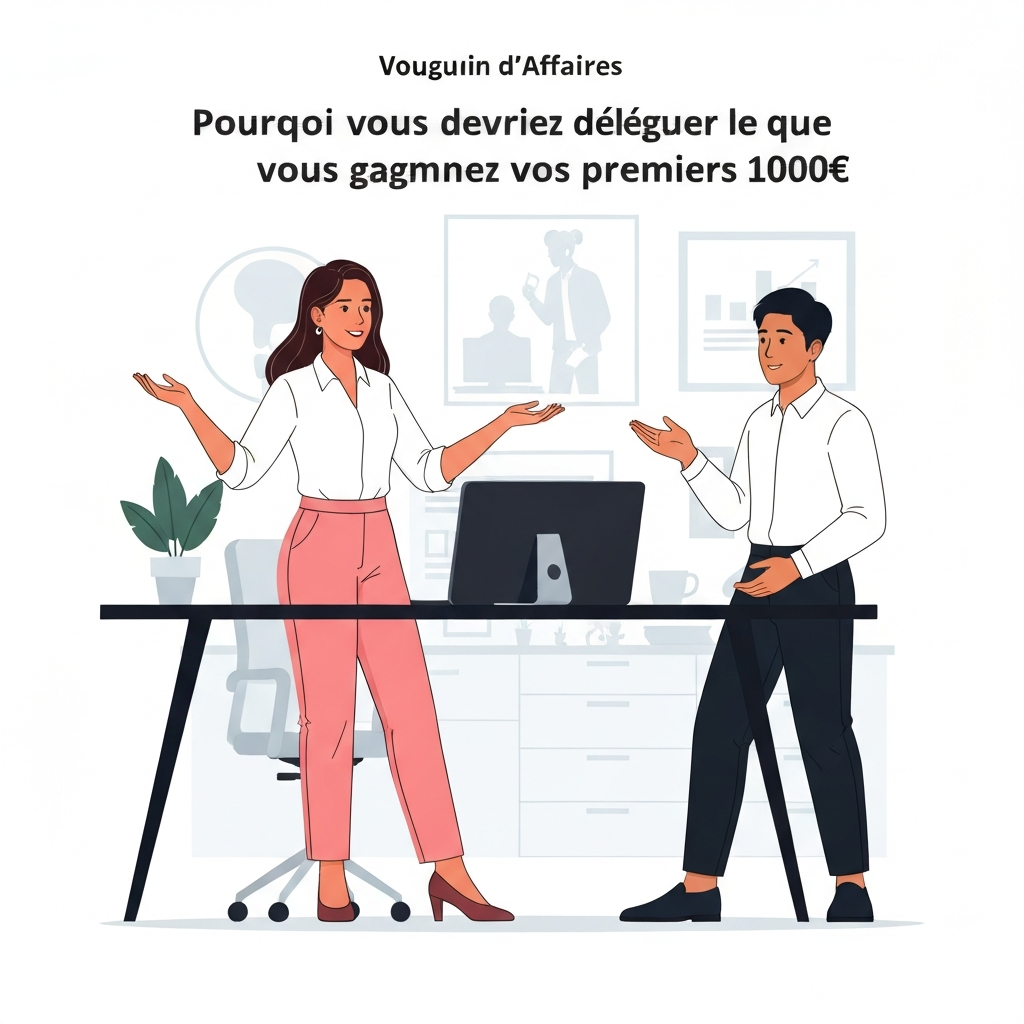Pourquoi vous devriez déléguer dès que vous gagnez vos premiers 1000€.
