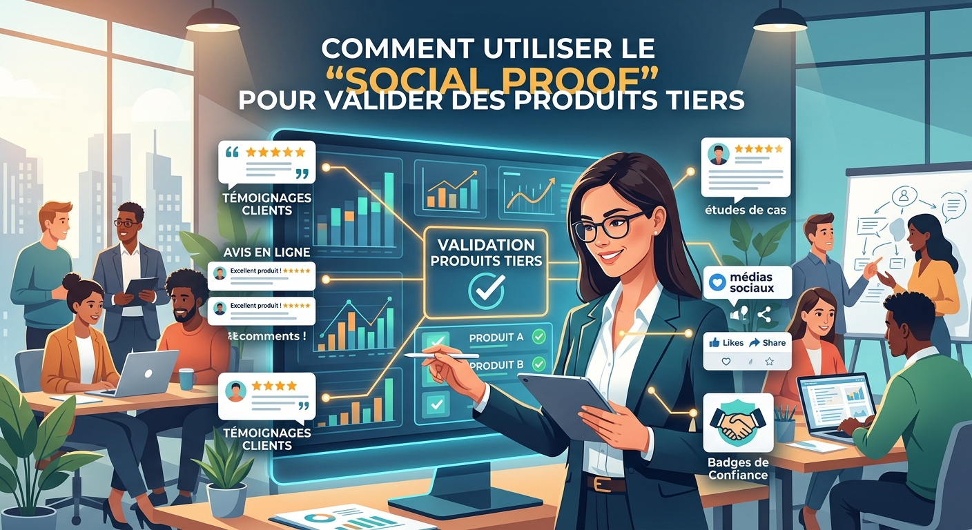Comment utiliser le « Social Proof » pour valider des produits tiers.