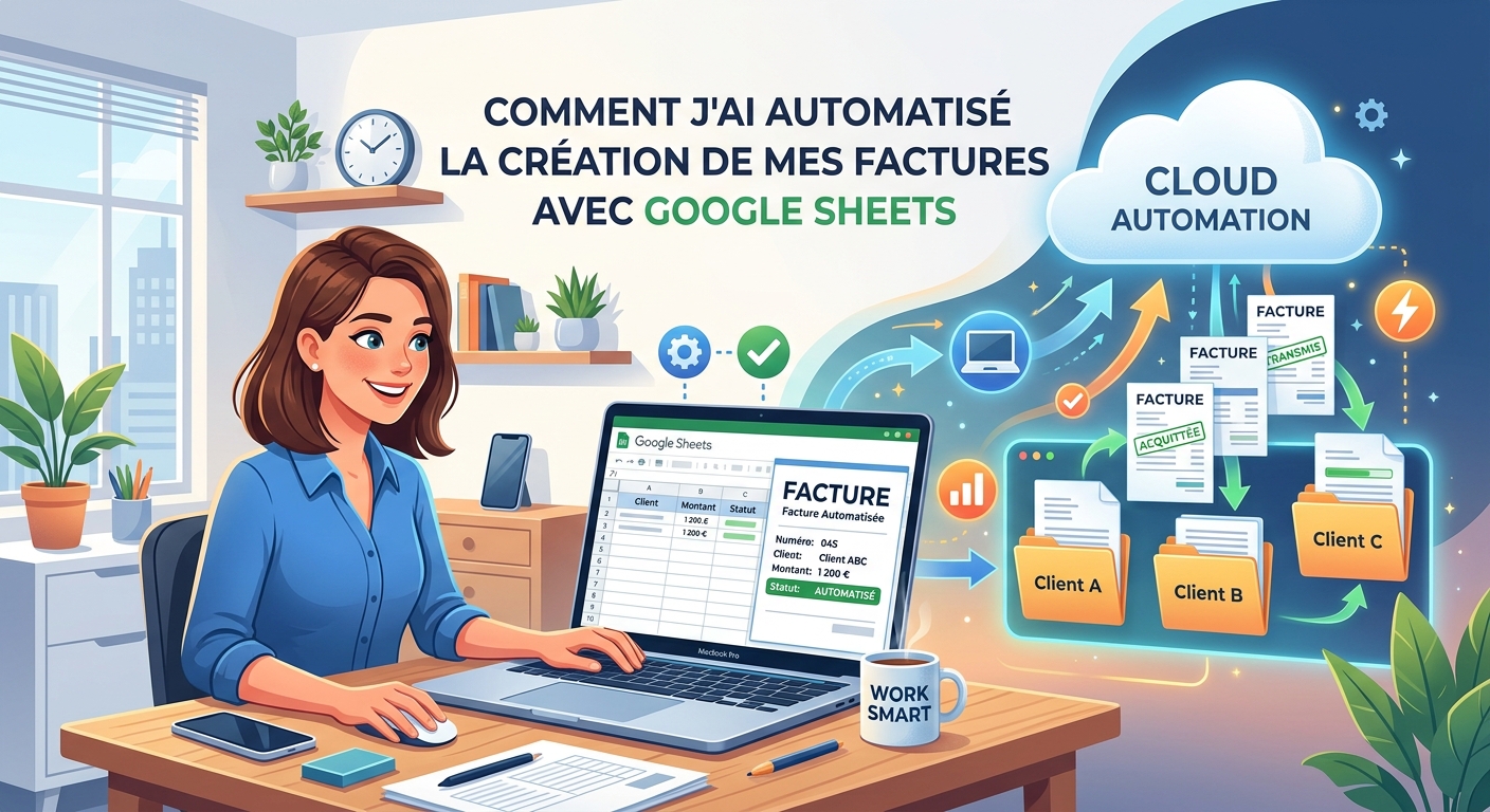 Comment j’ai automatisé la création de mes factures avec Google Sheets.