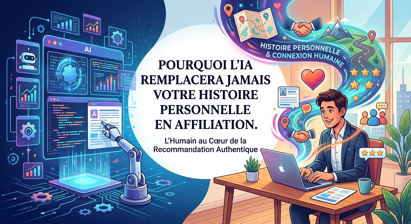 Pourquoi l’IA ne remplacera jamais votre histoire personnelle en affiliation.