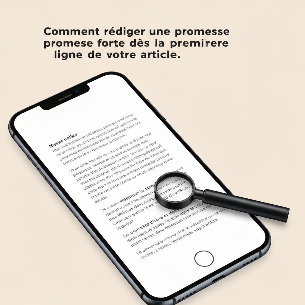 Comment rédiger une promesse forte dès la première ligne de votre article.