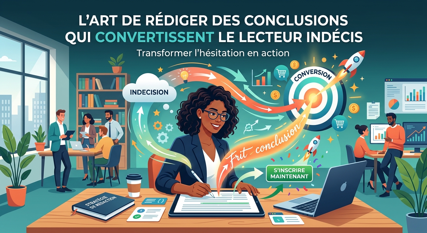 L’art de rédiger des conclusions qui convertissent le lecteur indécis.