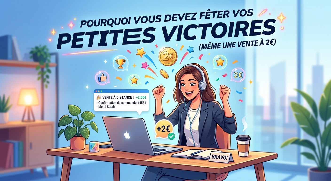 Pourquoi vous devez fêter vos petites victoires (même une vente à 2€).