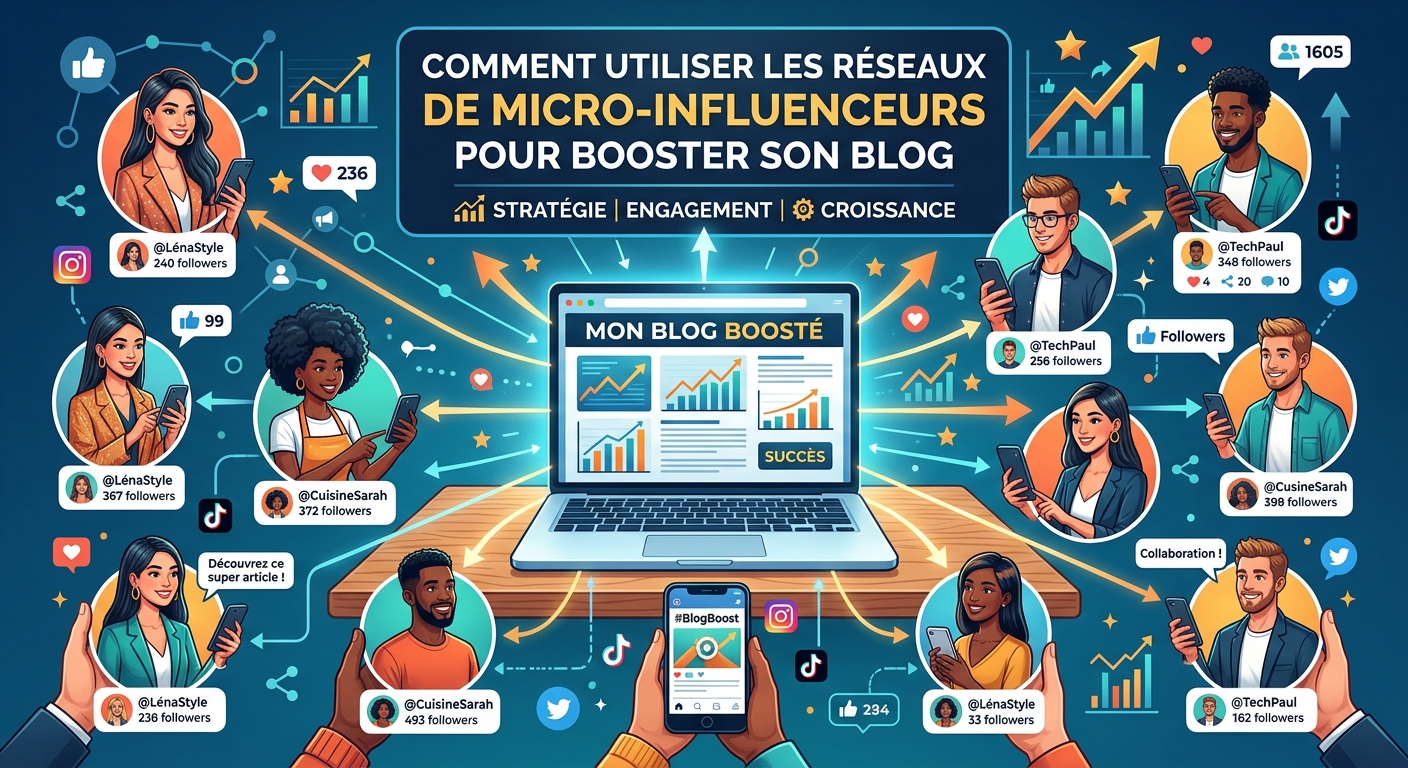 Comment utiliser les réseaux de micro-influenceurs pour booster son blog.