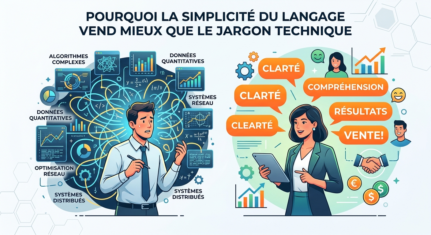 Pourquoi la simplicité du langage vend mieux que le jargon technique.
